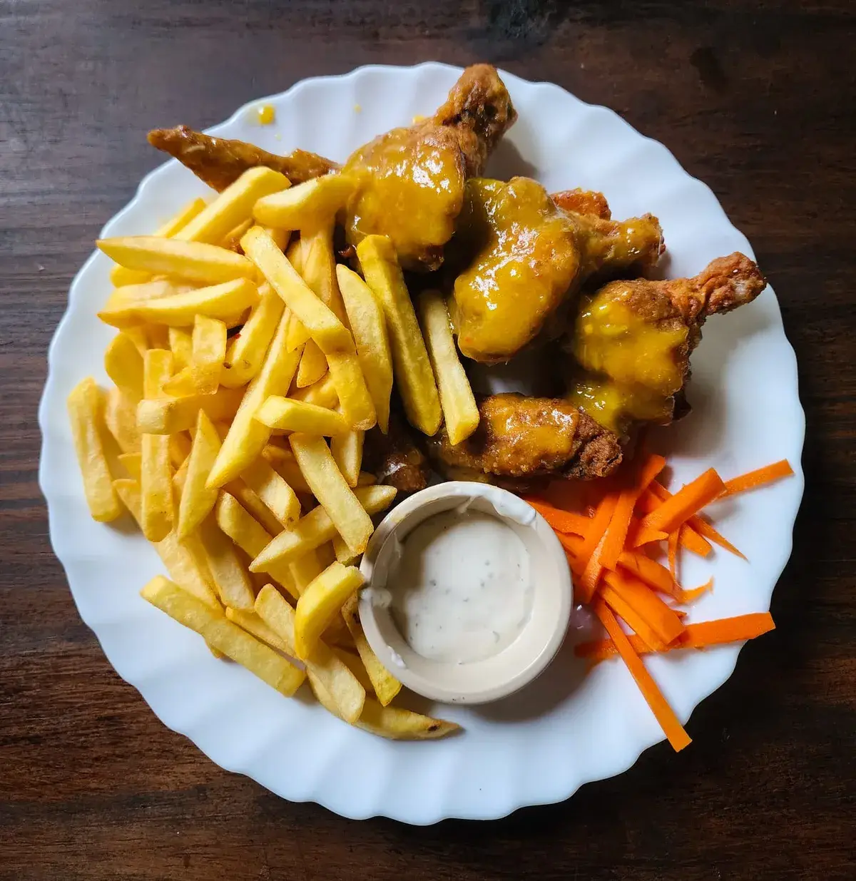 Papas preparadas servidas en el restaurante de El Pantano